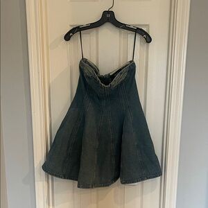 Forever 21 Strapless Denim Dress
